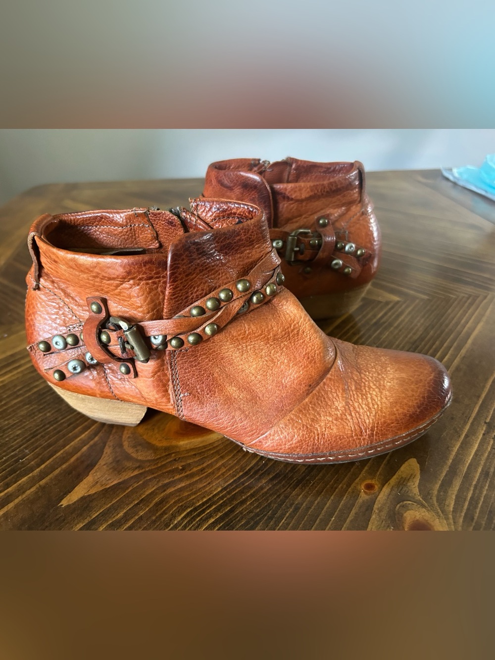 A.S.98 Leather Western Booties